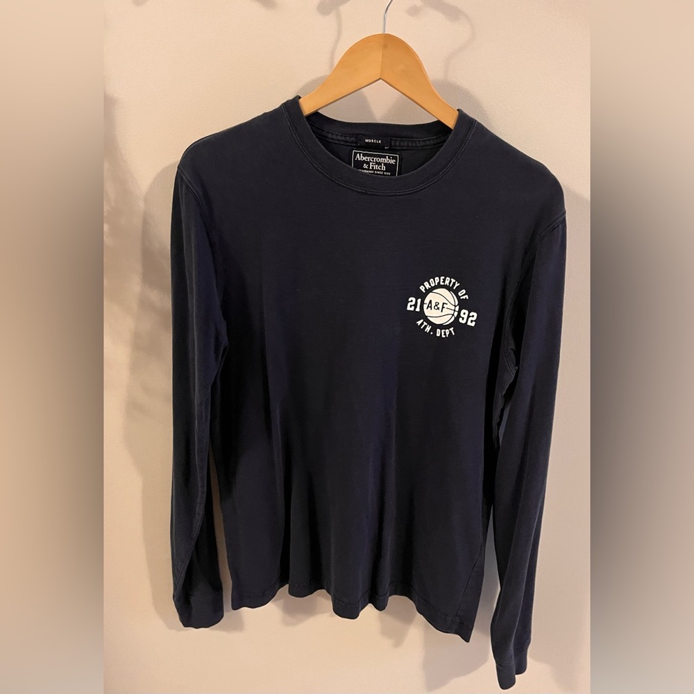 Abercrombie & Fitch Dark Blue Cotton Shirt
